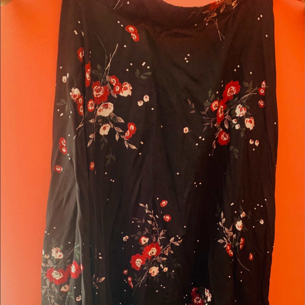 Black Skirt, with long back and shorter front
